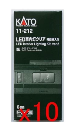 Other 10x Kato 11-212 LED Interior Lighting Kit (6 Pcs.) (N Scale)