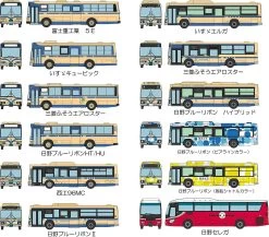 Tomytec The Bus Collection Yokohama Municipal 100th Anniversary Special (12 Buses Randomly Packed) (N Scale)