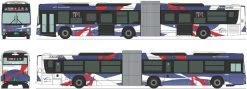 Tomytec Bus Collection Kawasaki Tsurumi Rinko Bus KAWASAKIBRT Articulated Bus (N Scale)