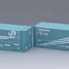 Tomix HO-3124 Type 48A-38000 31' Containers (2 Pieces) (HO Scale)