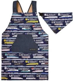 Backcross Apron With Head Kerchief For Children (100-120cm) Super Express