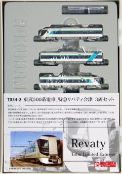 Rokuhan T034-2 Tobu Limited Express 500 Type Revaty Aizu 3 Cars Set (Z Scale)