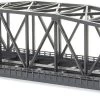 Rokuhan R094 220mm Iron Bridge Double (Black) (1pc.) (Z Scale)