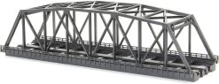 Rokuhan R094 220mm Iron Bridge Double (Black) (1pc.) (Z Scale)