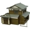 Sankei MP03-49 Japanese Old House B 1/150 N Scale Paper Kits