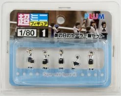 Plum MS040 Super Mini Figure #1 Sailor School Uniform Girls 1/80 Scale (HO Scale)