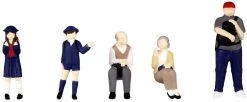 Plum MS045 Super Mini Figure #6 People At The Bus Stop 1/80 Scale (HO Scale) -Model Train Discount Store 4582362383077 1226cb08b13a874598adcdce17a1ac74 30667.1590134150