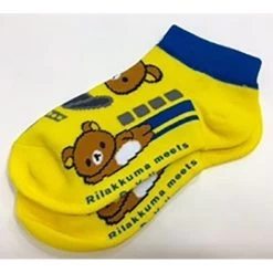 Railway Socks For Adults (Tetsushita) Doctor Yellow X Rilakkuma (Size 22-24cm)
