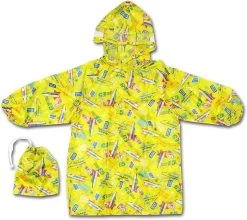 Train Coat (Raincoat) For Kids Shinkansen Yellow