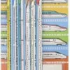 Shinkansen Pencil 2B Set With Eraser