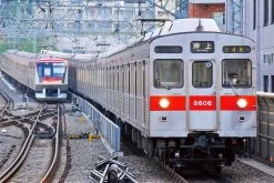 Greenmax 31540 Tokyu Railway Series 8500 (8606 Configuration/with Yellow Tape) 6 Cars Add-on Set (N Scale)