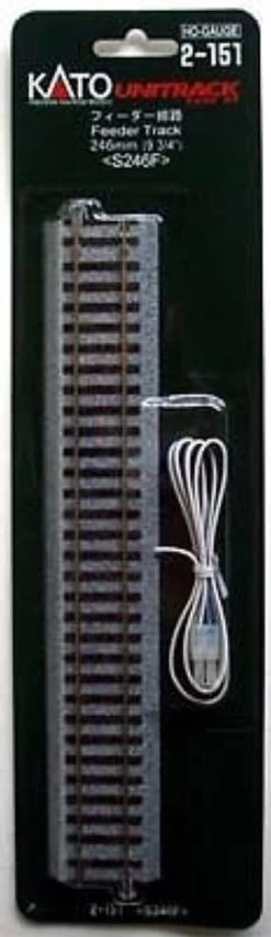 Kato 2-151 246mm (9 3/4') Feeder Track S246F (HO Scale)