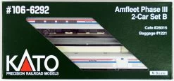 Kato 106-6292 Amfleet Phase III 2 Cars Set B (N Scale)