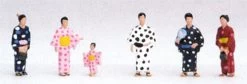 Kato 24-234 Model People 'People In Kimono 1 (Japanese Dress)' (N Scale)