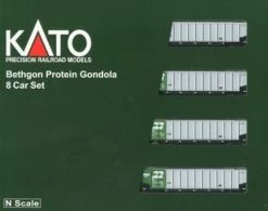 Kato 106-4650 Bethgon Protein Gondola BN #1 8 Car Set (N Scale)