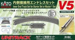 Kato 20-864 UNITRACK Variation Set V5 Inner Oval Track Set For Starter Set Or Master 1 Set (N Scale)
