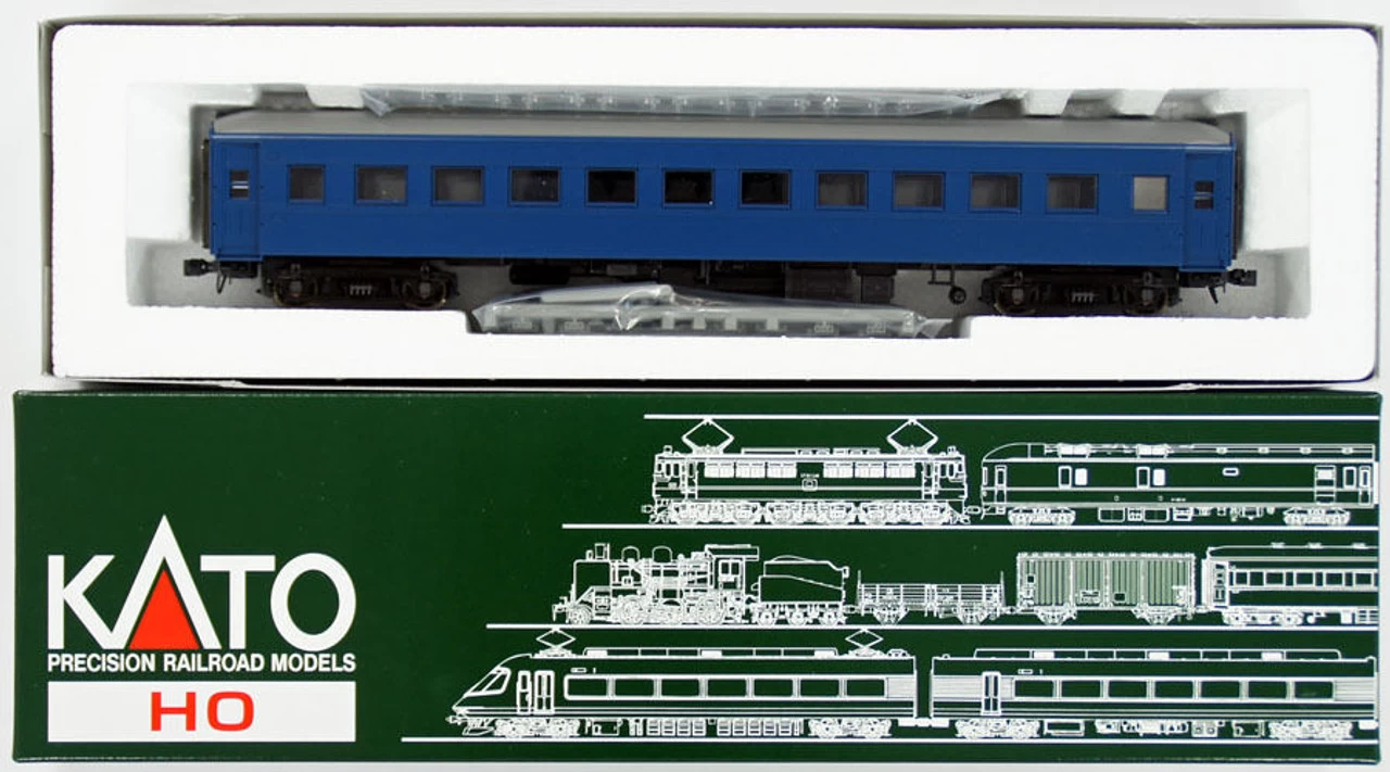 Kato HO 1-513 Passenger Car OHAFU 33 Blue (HO Scale) 3 Kato HO 1-513 Passenger Car OHAFU 33 Blue (HO Scale)