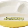 Banko Ware (Banko-yaki) Lunch Plate For Kids Bullet Train Yellow
