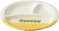 Banko Ware (Banko-yaki) Lunch Plate For Kids Bullet Train Yellow