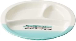 Banko Ware (Banko-yaki) Lunch Plate For Kids Bullet Train Emerald