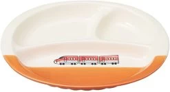 Banko Ware (Banko-yaki) Lunch Plate For Kids Bullet Train Red