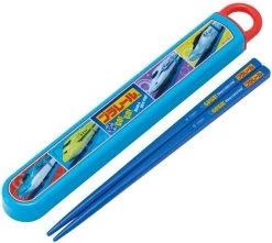 Skater Plarail Shinkansen Antibacterial Chopsticks And Slide Case