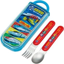 Skater Plarail Shinkansen Spoon & Fork Set
