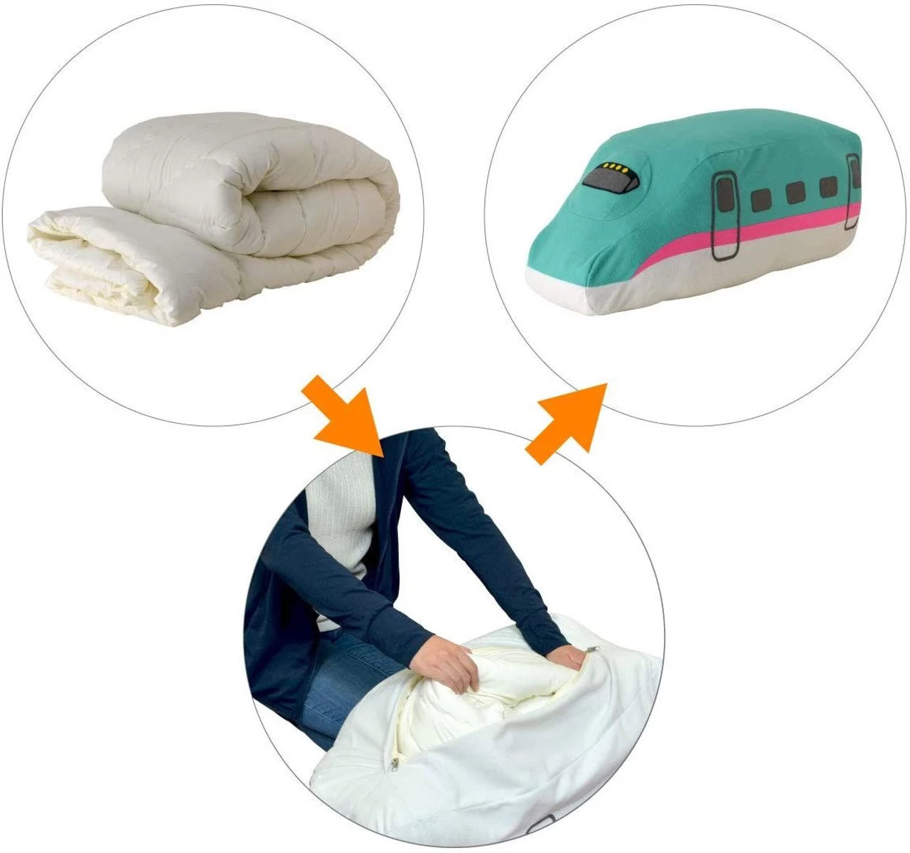 Futon De Cushion (Futon Storage Cover) Shinkansen Series E5 'Hayabusa' 6 Futon De Cushion (Futon Storage Cover) Shinkansen Series E5 'Hayabusa' - Image 4